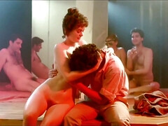 Blasen, Spermaladung, Behaart, Lesbisch, Milf, Orgie, Vintage