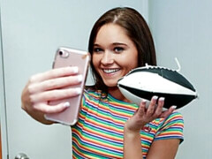 Petite Brunette Plowed By Huge Football Player