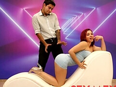 Hard fuck in the cowgirl pose with a redhead angel Nicole Zurich