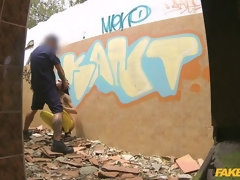 Pijpbeurt, Hondjeshouding, Sperma in gezicht, Handbeurt, Buiten, Gezichtspunt, Anaal likken
