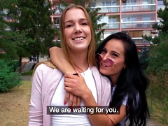 18 años, Rubia, Mamada, Checa, Pequeña, Pov, Trio, Tetas