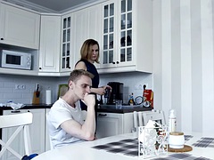 ブロンド, エロ熟女, フェティッシュ, 下着, 淫乱熟女, ロシア人, 生徒, 教師