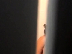 Amateur, Brunette brune, Douche, Voyeur