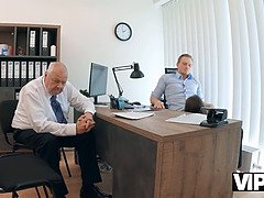 美人, チェコ, Hd, オフィス, 魅力的, 剃毛, タトゥー, オッパイの