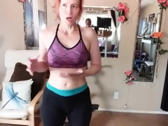 Enthousiasteling, Oksel, Huisgemaakt, Naakt, Roodharige vrouw, Sokken, Alleen, Nat