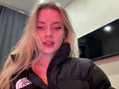 Amateur, Nana, Blonde, Masturbation, Solo, Jouets, Webcam