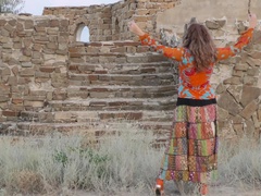 茶髪の, ヨーロピアン, オナニー, 淫乱熟女, 天然, アウトドア, 一人