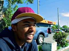 Leie, In den arsch, Schwarz, Blasen, Schwarz, Schwul, Im freien, Öffentlich