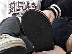 素人, 中国人, ダブル開発, 足, フェティッシュ, 日本人, なめる, フェラする