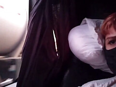 Grosser arsch, Bus, Freundin, Masturbation, Muschi, Solo, Jungendliche (18+), Titten