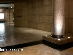 Grote kont, Grote mammen, Blond, Zwart, Huisgemaakt, Monster, Buiten, Alleen