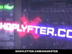 Latina teen caught swapping prices & getting pounded in shop lyfter