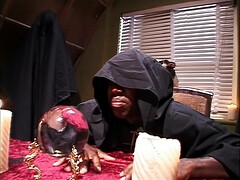 Grote kont, Bruinharig, Groepseks ejactulatie, Sperma shot, Sperma in gezicht, Groepseks, Interraciaal, Trio