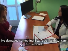 Stellung 69, Blasen, Fingern, Handjob, Lecken, Büro, Uniform, Spanner