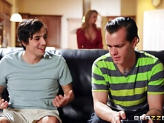 デカパイ, ブロンド, ドレス, ヒール, 淫乱熟女, 母, スペイン人, タトゥー