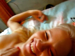 Hochschule, Hundestellung, Europäisch, Aufs gesicht abspritzen, Natürlichen titten, Höschen, Muschi, Schlucken