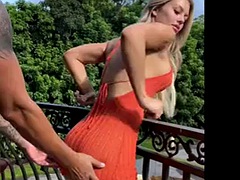 SK Xo - Creampie In The Balcony