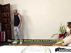 Stepdad Fucks My Wife Doggystyle - Cheating Brazilian Brunette Anal Sex