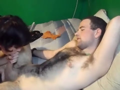 Leie, Blasen, Braunhaarige, Weibliche domination, Handjob, Prostata, Rau, Titten