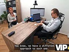 Mooi, Stel, Hd, Kantoor, Roodharige vrouw, Schreeuwen, Kousen