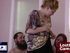 Rubia, Vestidas, Pajearse, Mamá, Al aire libre, Pelirrojo, Estriptis, Trio