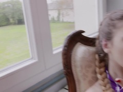 18, アナル, ブロンド, 茶髪の, ティーン, 三人, おもちゃ