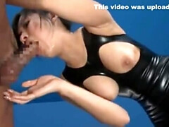 Asiático, Mamada, Corrida, Tacones, Japonés, Lencería, Pantaletas, Tragarse