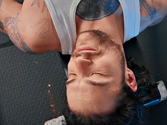 Фетиш, Геи, Спортзал, Лизание, Тату