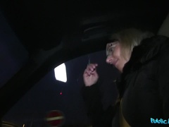 Leie, Auto, Betrug, Paar, Im freien, Pov, Öffentlich, Muschi