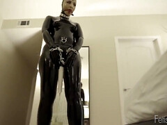 Bondage discipline sadomasochisme, Lul, Vrouw, Fetisj, Hd, Latex, Natuurlijk, Alleen