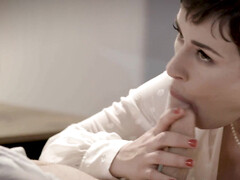 Pijpbeurt, Sperma shot, Diep in de keel, Lul, Kokhalzen, Harig, Natuurlijke tieten, Kut duiken