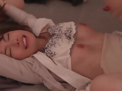 アジア人, お尻, 気狂い, 乱交, 小柄, オマンコ, ティーン, オッパイの