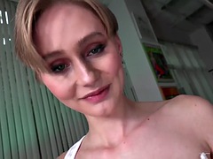 素人, 美女, デカチン, デカパイ, フェラチオ, 手コキする, オナニー, ハメ撮り