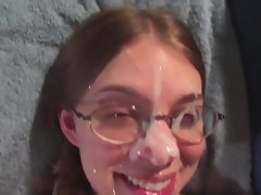 Nerdy Facial Cumshot