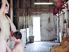 デカチン, フェラチオ, カップル, フェティッシュ, 指いじり, 天然, オーガズム, 小柄