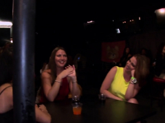 Women are having wild pleasure giving blowjobs