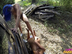 Ноги, Фетиш, Лесбиянка, Лизание, На природе, Киски