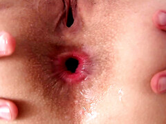 Bruinharig, Seksspeelgoed, Spijkerbroeken, Masturbatie, Slipje, Kut duiken, Strak, Speelgoed