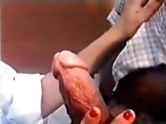 Moana Pozzi with Ron Jeremy and Peter North foursome