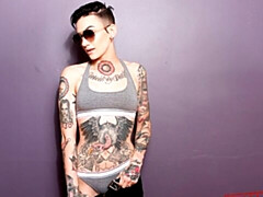 アナル, お尻, フェラチオ, 茶髪の, バック, ショートヘア, ガリガリ, ティーン