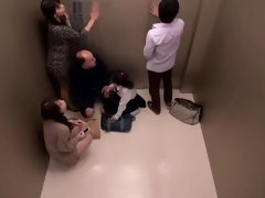 Asiático, Mamada, Corrida, Corridas, Grupo, Japonés, Orinar, Pelirrojo