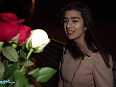 Public Agent Aaeysha gets fucked on Valentines Day in a hotel room