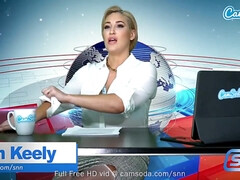 Blonde, Plantureuse, Lingerie, Mère que j'aimerais baiser, Réalité, Solo, Jarretelles, Webcam