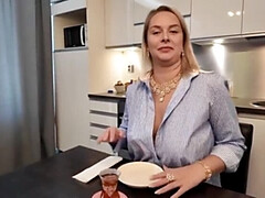 Enthousiasteling, Pijpbeurt, Rondborstig, Mollig, Hd, Koreaans, Natuurlijke tieten, Gezichtspunt