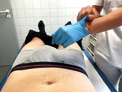 Leie, Cfnm, Prüfung, Weibliche domination, Deutsch, Handjob, Krankenschwester, Penis