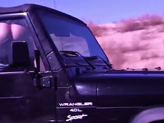 素人, デカパイ, 車, 露出狂, グループ, 公共, 現実, ヤリマン