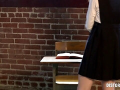 ボンデージ, ズームショット, 服従, Hd, ポルノスター, 生徒, タトゥー, ユニフォーム