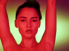 美女, デカパイ, 茶髪の, 女, オナニー, ロシア人, ソフトコア, 一人