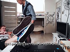 Gros cul, Sucer une bite, Femme couguar, Mature, Chatte, Réalité, Russe, Jarretelles