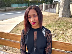 素人, 黒人, フェラチオ, 黒人, 顔射, フランス人, 三人, オッパイの